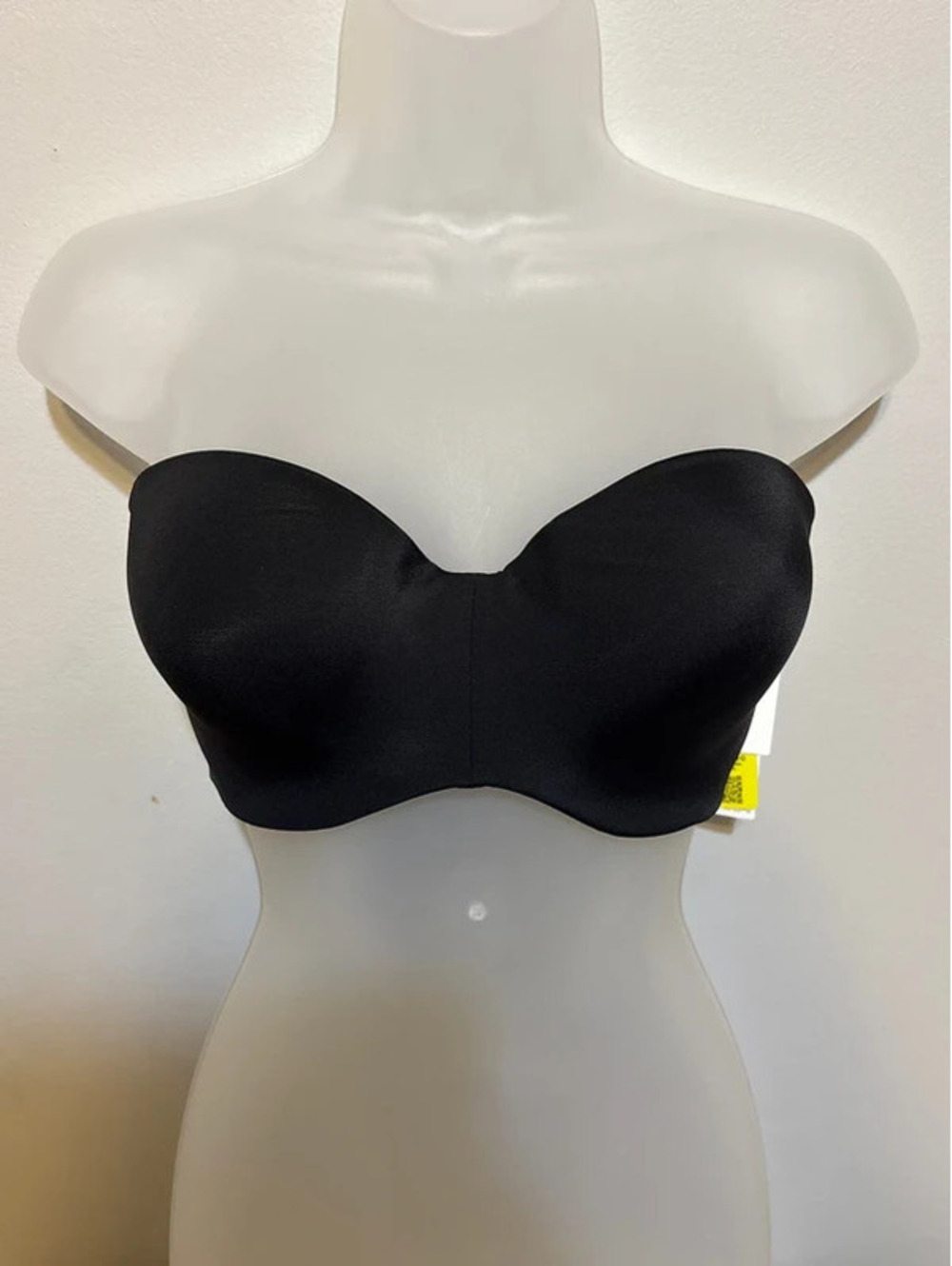 NWT Black Strapless Bra 40B with Clear & Black Straps